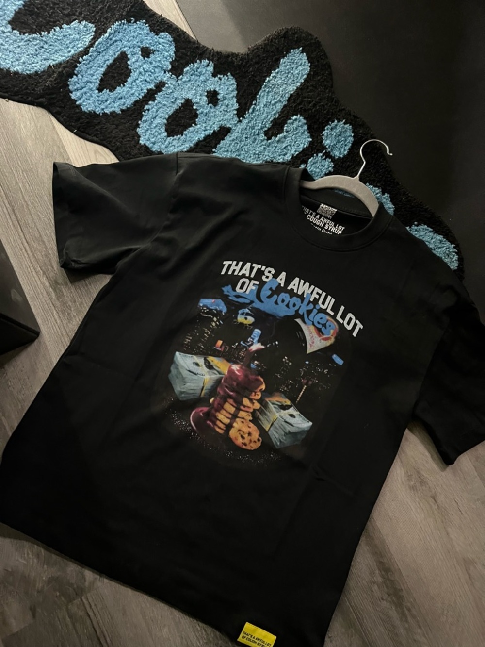 That’s A Awful Lot Of Cookies Black Graphic Tee -